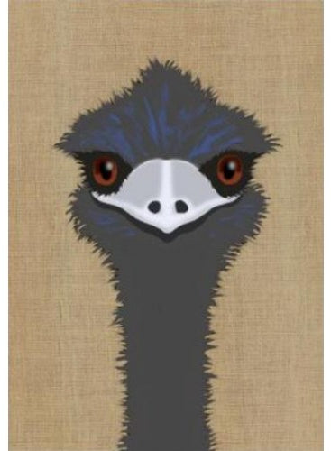 Card Cute Emu Gillian Mary